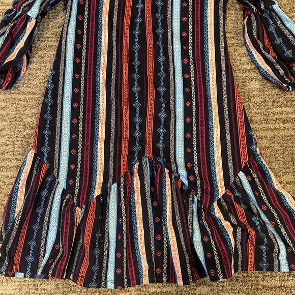 Multi-Colored L/S Dress - Picture 7 of 10